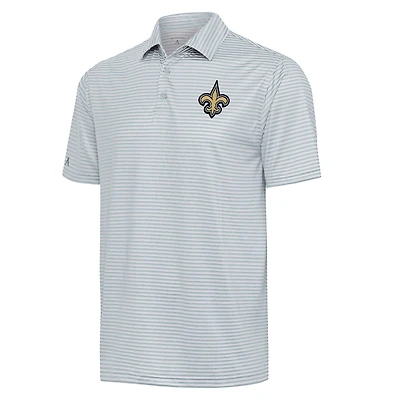 Men's Antigua  Gray New Orleans Saints Skills Polo