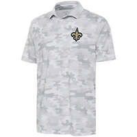 Men's Antigua White New Orleans Saints Collide Polo