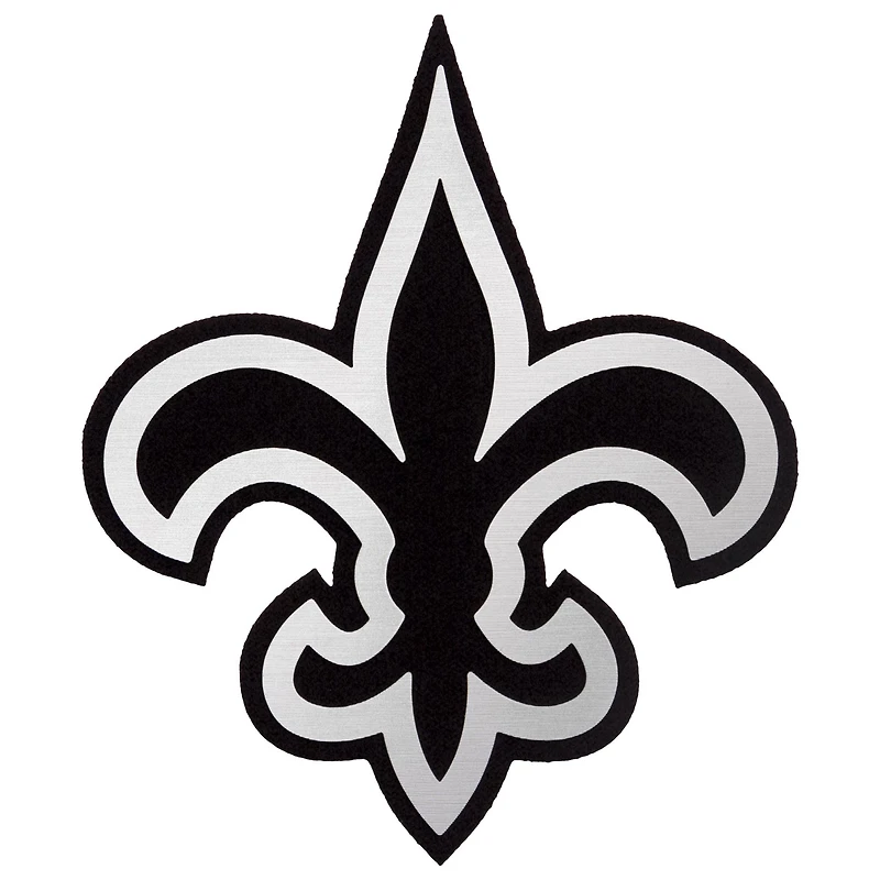 Men's Antigua White New Orleans Saints Metallic Logo Apex Polo