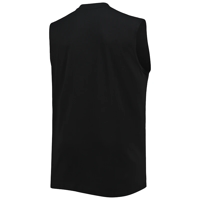 Débardeur noir New Orleans Saints Big & Tall Muscle pour hommes