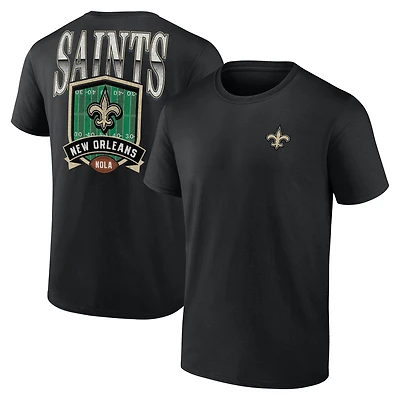 Men's  Black New Orleans Saints Full Range T-Shirt
