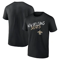 T-shirt noir pour homme New Orleans Saints Hustle