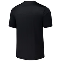 T-shirt rétro noir New Orleans Saints Stadium pour hommes
