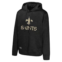Sweat à capuche en polaire noir Streak des New Orleans Saints pour hommes