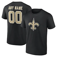 T-shirt blanc authentique pour homme des Saints de la Nouvelle-Orléans, personnalisé avec nom et numéro