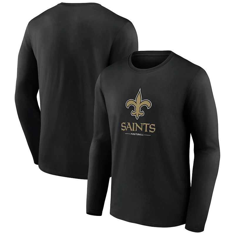 Men's New Orleans Saints Team Lockup Long Sleeve T-Shirt