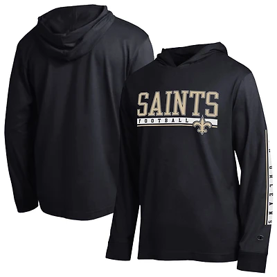 Men's Champion Black New Orleans Saints All Star Hooded T-Shirt