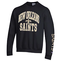 Sweat-shirt en polaire Powerblend noir Champion pour homme, modèle New Orleans Saints.