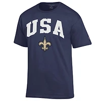 Men's Champion Navy New Orleans Saints Americana T-Shirt