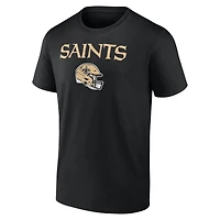 Men's Chris Olave Black New Orleans Saints Team Wordmark Name & Number T-Shirt