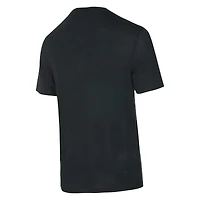 Ensemble de nuit Concepts Sport noir/New Orleans Saints Vector pour homme, haut et pantalon en flanelle