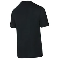 Ensemble t-shirt et pantalon en flanelle Avondale noir/or Concepts Sport pour homme des Saints de la Nouvelle-Orléans