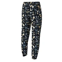 Ensemble haut à manches longues et pantalon marron New Orleans Saints pour homme Concepts Sport Black