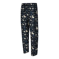 Pantalon Concepts Sport noir à imprimé mosaïque des Saints de la Nouvelle-Orléans pour homme