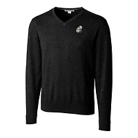 Pull-over noir à col en V et logo rétro Lakemont des Saints de la Nouvelle-Orléans pour homme, Cutter & Buck