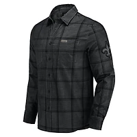 Chemise boutonnée en velours côtelé micro noir à carreaux des Saints de la Nouvelle-Orléans pour homme collection Darius Rucker par Fanatics