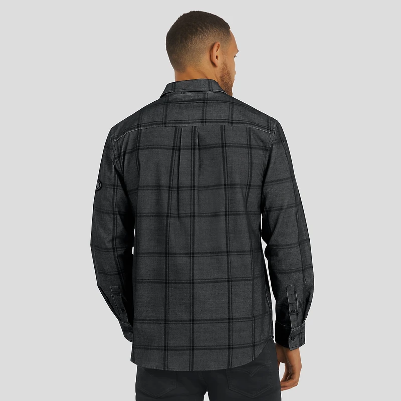 Chemise boutonnée en velours côtelé micro noir à carreaux des Saints de la Nouvelle-Orléans pour homme collection Darius Rucker par Fanatics
