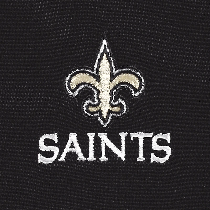Men's Dunbrooke Black New Orleans Saints All-Star Tech Quarter-Zip Top