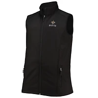 Men's Dunbrooke Black New Orleans Saints Big & Tall Archer Softshell Full-Zip Vest