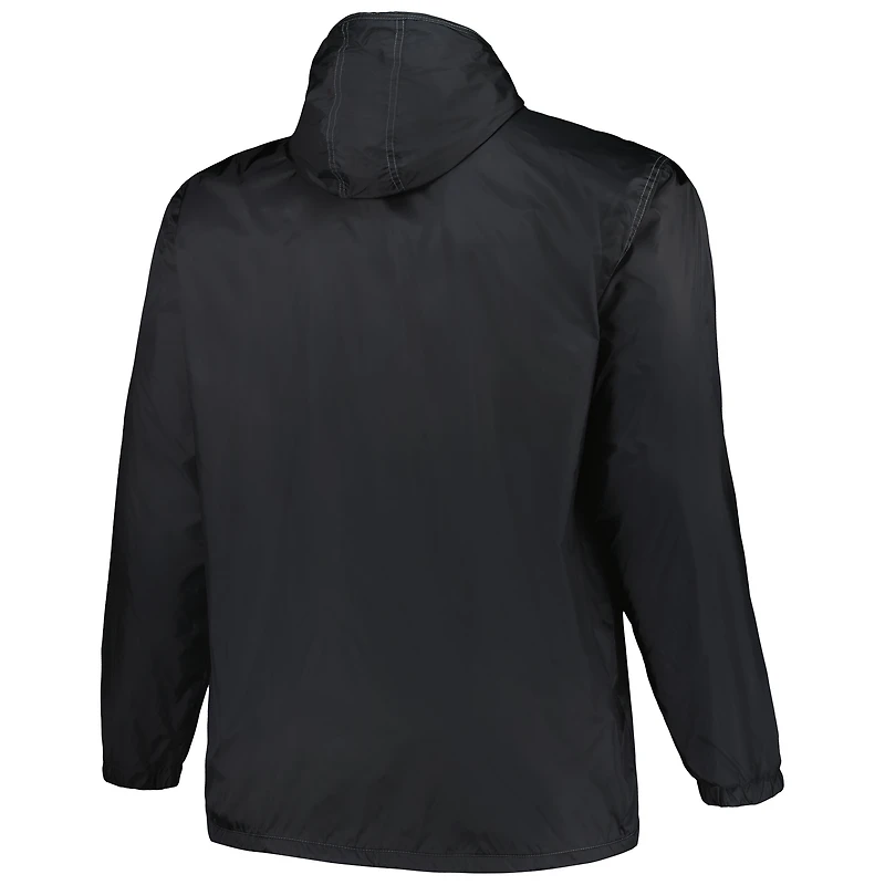 Dunbrooke Noir New Orleans Saints Big & Tall Legacy Stadium Veste entièrement zippée pour homme