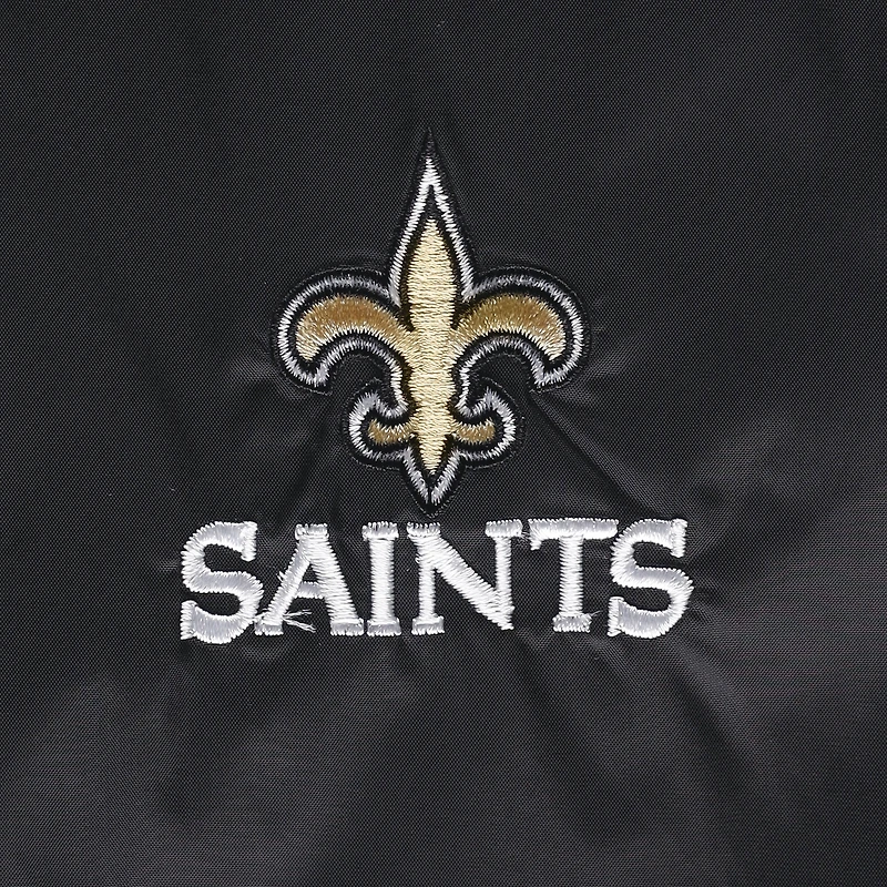 Men's Dunbrooke Black New Orleans Saints Big & Tall Legacy Stadium Full-Zip Jacket