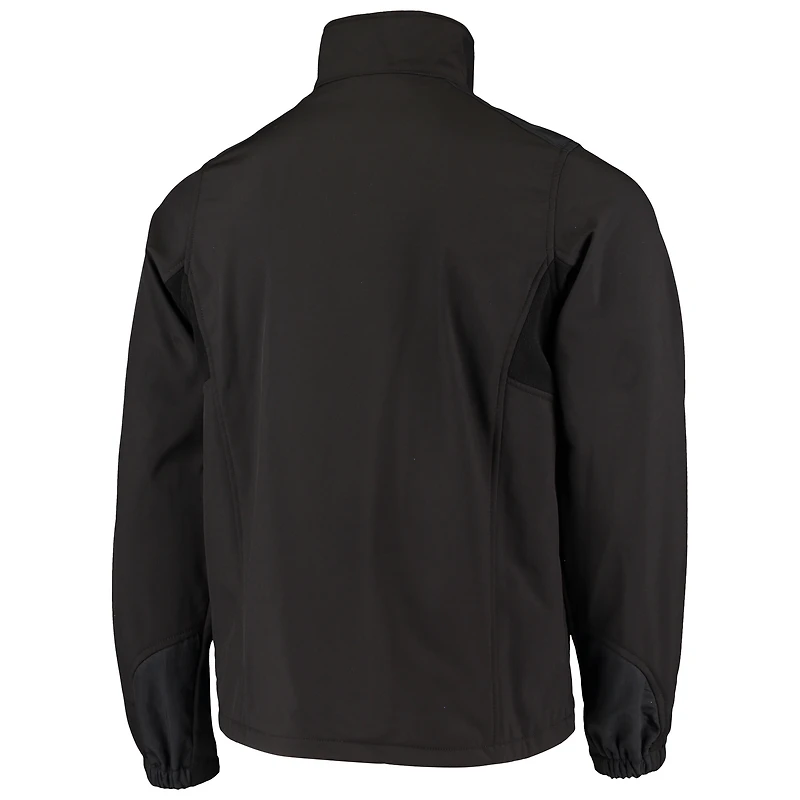 Men's Dunbrooke Black New Orleans Saints Circle Softshell Fleece Full-Zip Jacket