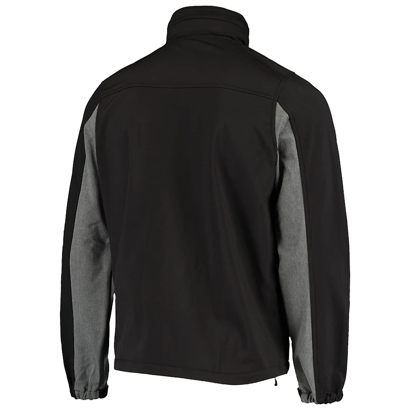 Veste softshell zippée intégrale Dunbrooke Black New Orleans Saints Circle Zephyr pour homme