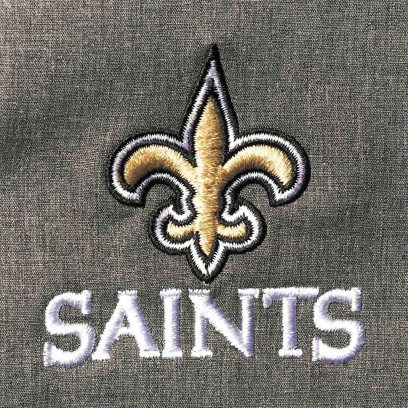 Veste softshell zippée intégrale Dunbrooke Black New Orleans Saints Circle Zephyr pour homme