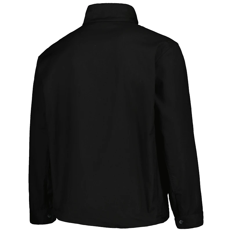 Men's Dunbrooke Black New Orleans Saints Journey Workwear Tri-Blend Full-Zip Jacket