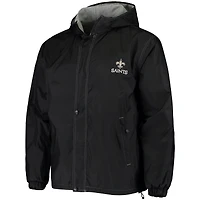 Men's Dunbrooke Black New Orleans Saints Logo Legacy Stadium Full-Zip Jacket
