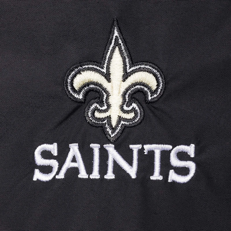 Men's Dunbrooke Black New Orleans Saints Triumph Fleece Full-Zip Jacket