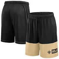 Men's Fanatics Black/Gold New Orleans Saints Big & Tall Best of the Performance Shorts