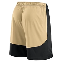 Short de lancement Fanatics noir/or pour homme des New Orleans Saints