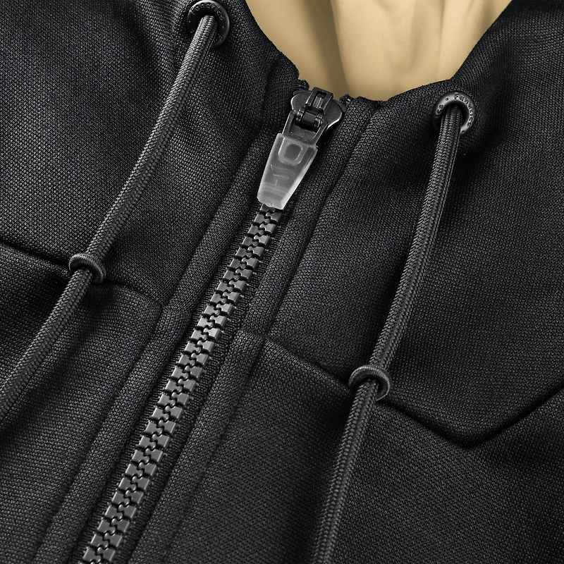Men's Fanatics Black New Orleans Saints Checkdown Pass Full-Zip Hoodie