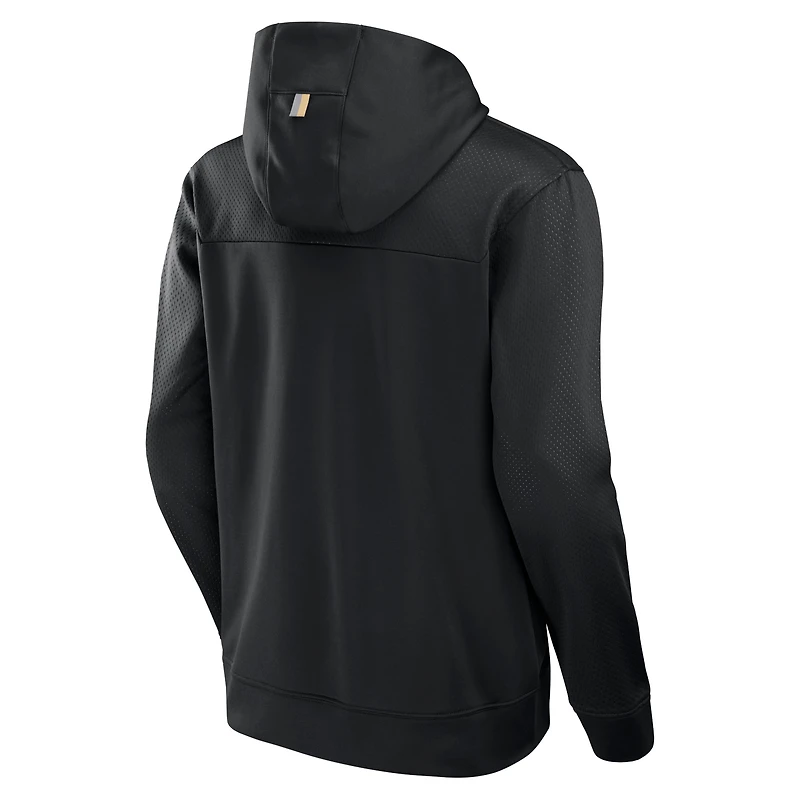 Sweat à capuche en polaire noir New Orleans Saints Defender pour homme Fanatics
