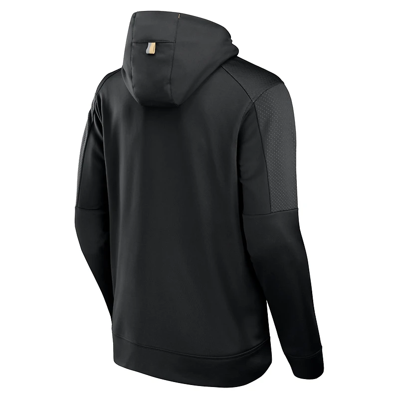 Men's Fanatics Black New Orleans Saints Defender Full-Zip Hoodie