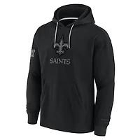 Men's Fanatics Black New Orleans Saints Elements Pace Pullover Hoodie