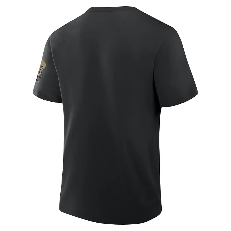Men's Fanatics Black New Orleans Saints Elevated Classic Legacy T-Shirt