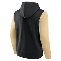 Men's Fanatics Black New Orleans Saints Extra Point Pullover Hoodie