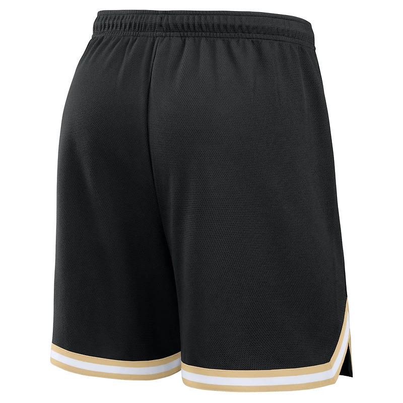 Short Fanatics noir pour homme, modèle Fearless Drive des Saints de la Nouvelle-Orléans