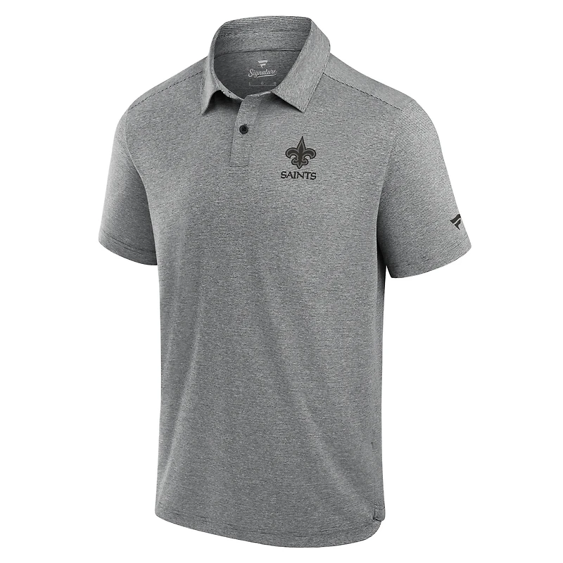 Men's Fanatics Black New Orleans Saints Front Office Tech Polo