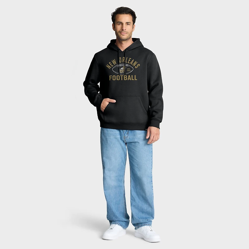 Men's Fanatics Black New Orleans Saints Fumblerooski Legacy Pullover Hoodie