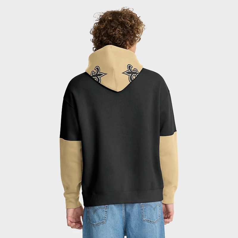 Men's Fanatics Black New Orleans Saints Helmet Pullover Hoodie