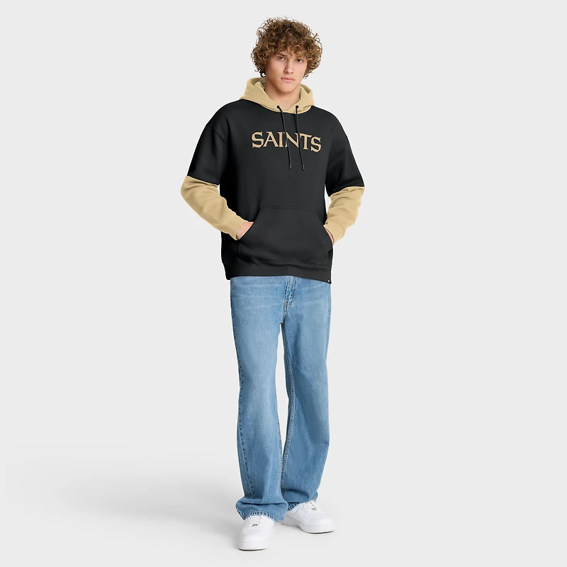 Sweat à capuche noir Fanatics pour homme avec logo des New Orleans Saints