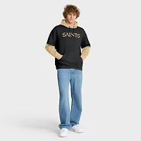 Sweat à capuche noir Fanatics pour homme avec logo des New Orleans Saints