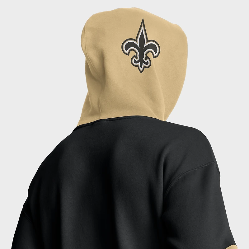 Men's Fanatics Black New Orleans Saints Helmet Pullover Hoodie