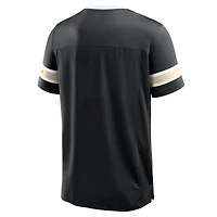 Men's Fanatics Black New Orleans Saints Hometown Premium Hashmark V-Neck T-Shirt