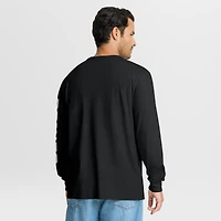 Men's Fanatics Black New Orleans Saints Hometown Sweep Legacy Long Sleeve T-Shirt