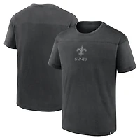 T-shirt noir ton sur pour homme, modèle Fanatics, des Saints de la Nouvelle-Orléans