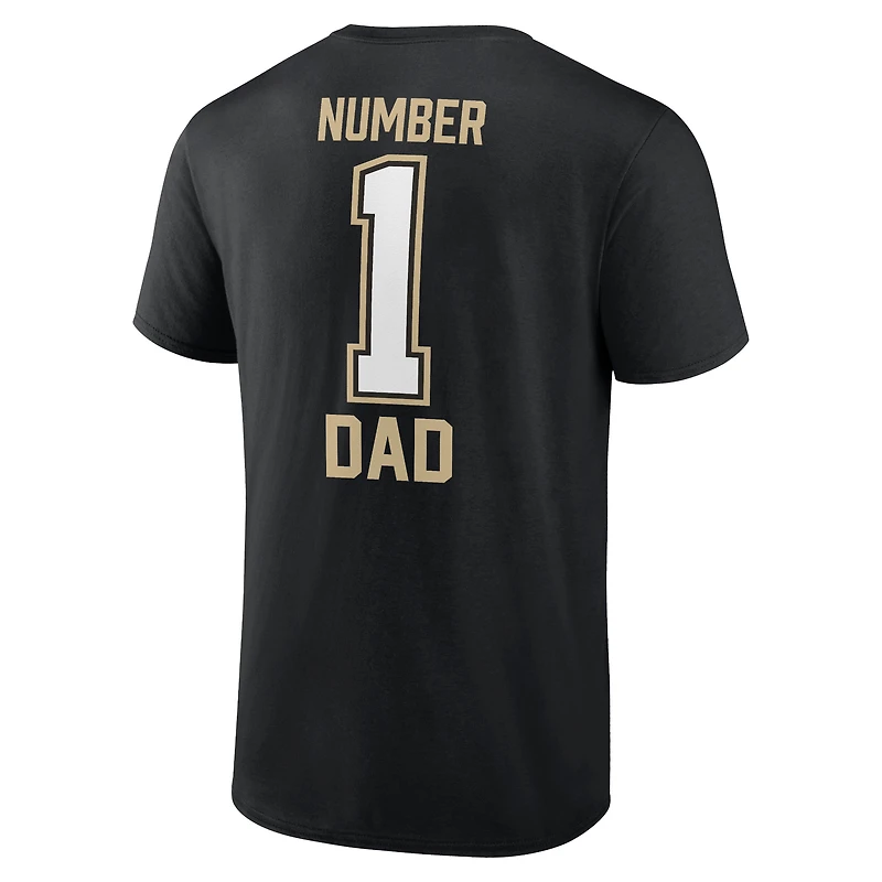 T-shirt papa noir New Orleans Saints #1 Fanatics pour hommes